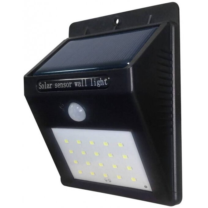 LED sieninis šviestuvas, juodas, 0.75W, šalta balta šviesa