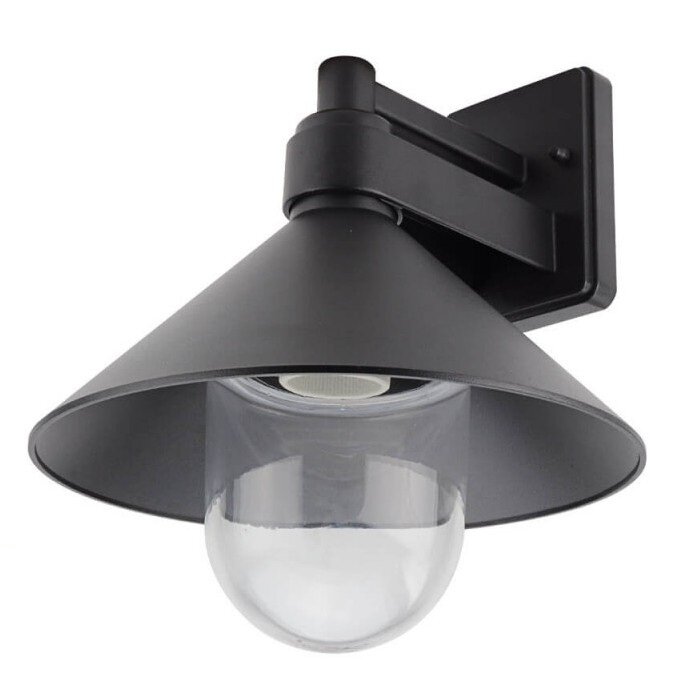 LED sieninis šviestuvas, juodas, kūgis, 1 lizdas, Max 40W 1