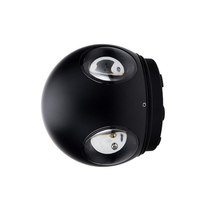 LED sieninis šviestuvas, juodas, apvalus, 4 LEDai, 4W, neutrali balta šviesa 1