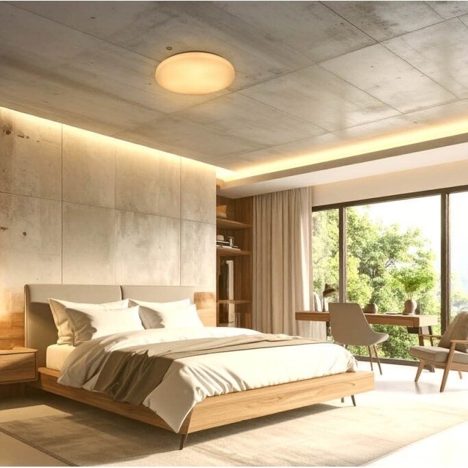LED Ceiling Light, 24W, DIP-Switch, Matt Cover, CCT 4