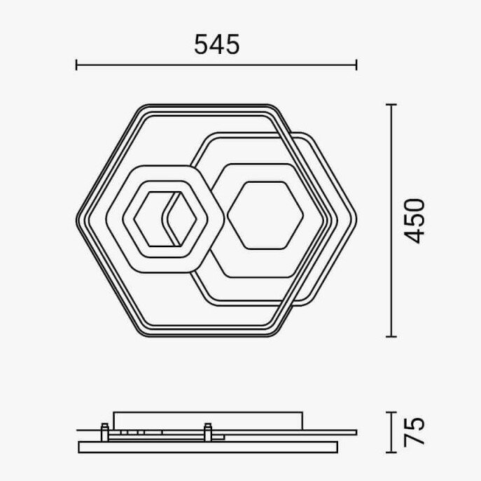 LED lubų šviestuvas, 84W, baltas/pilkas, CCT šviesa, nuotolinis valdymas 6 LED lubų šviestuvas, 84W, baltas/pilkas, CCT šviesa, nuotolinis valdymas 6