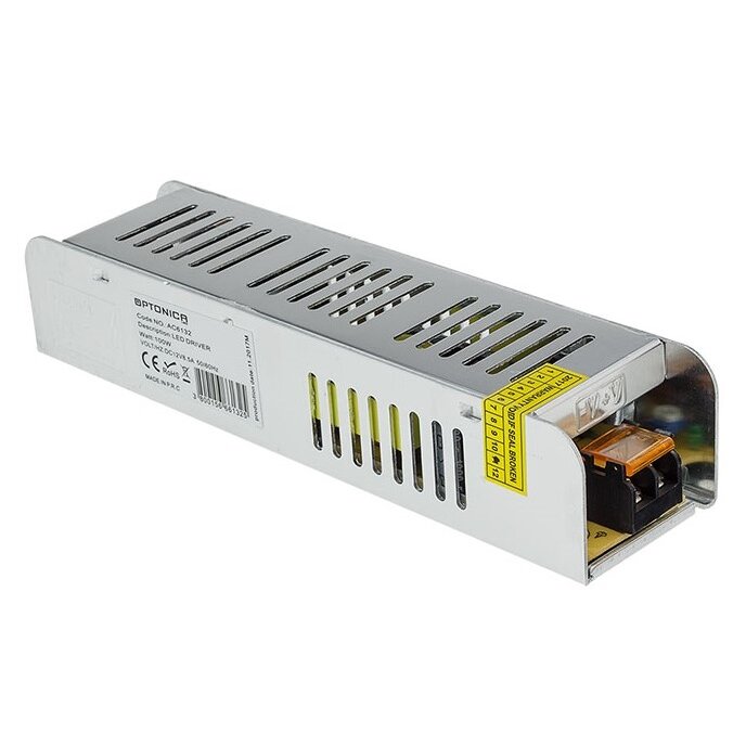 LED juostos maitinimo šaltinis, 24V, 100W, plonas
