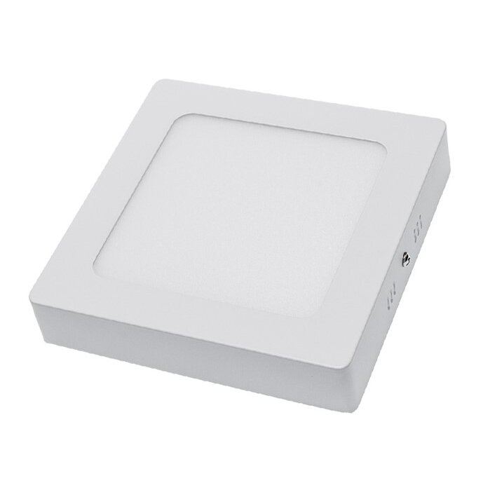 LED Surface Panel, Square, AC85-260V, 12W, Warm Light