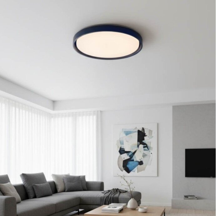 LED Ceiling Light, 36W, White/Indigo, CCT Light 4