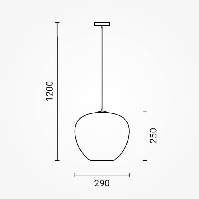 LED lubų šviestuvas, 3D stiklas, D290mm, chrominės bangelės 2