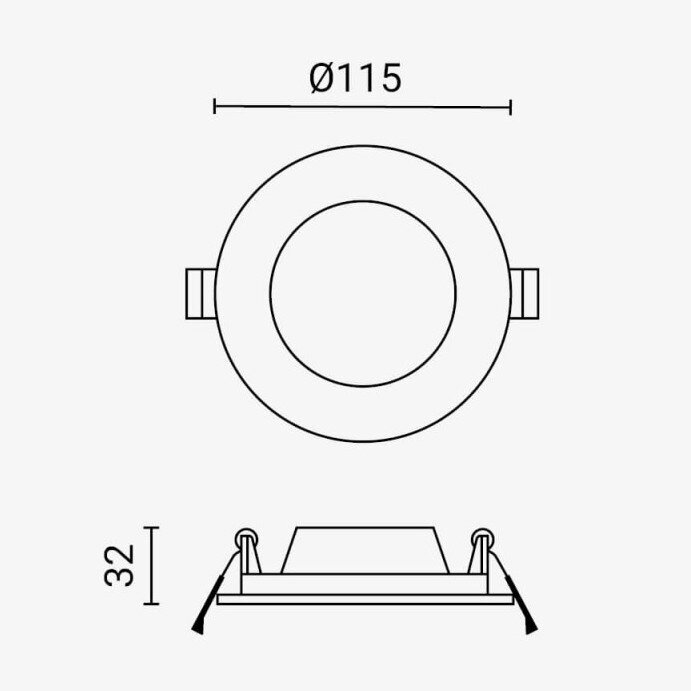 LED Slim Downlight, 6W, Dimmable, CCT 3000K-6000K 2