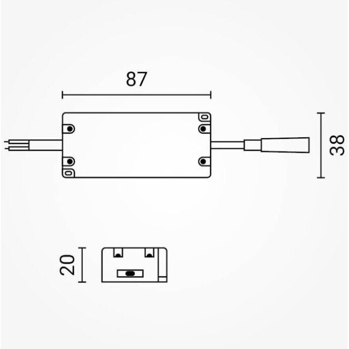 LED Dimmable Driver, 15-30V, 0.3A 2