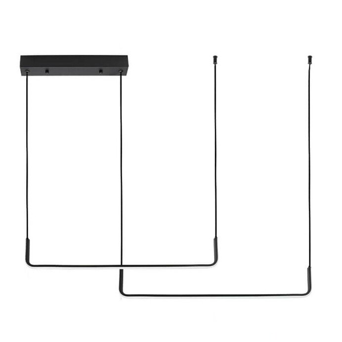 LED Pendant Lamp, 25W, Sand Black, Warm Light 1