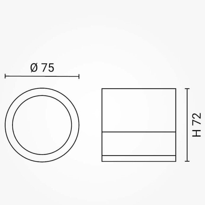 LED Surface Downlight, 7W, Round, White 5