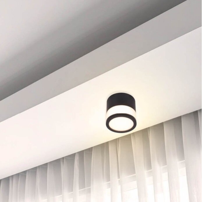 LED Surface Downlight, 7W, Round, Black 4