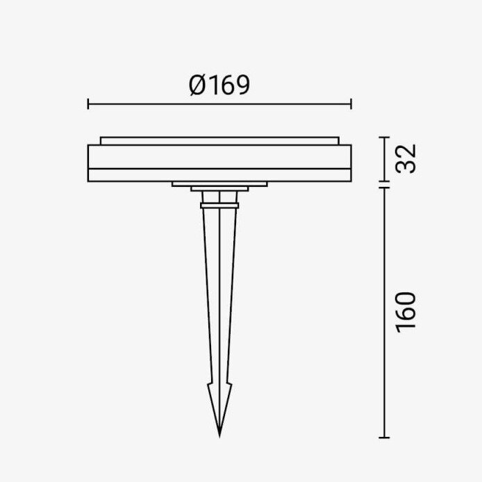 LED Solar Garden Light, 0.6W, CCT 3000K-6000K 2