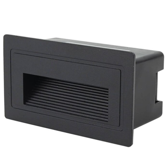 LED Step Light, Square, Black, 3W, Warm Light 2