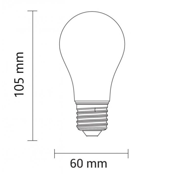 LED Bulb E27 A60 5W, Warm Light 1