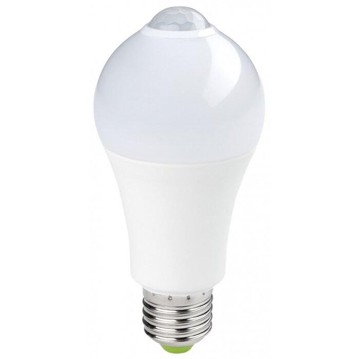LED lemputė E27 7W, PIR jutiklis, neutrali balta šviesa