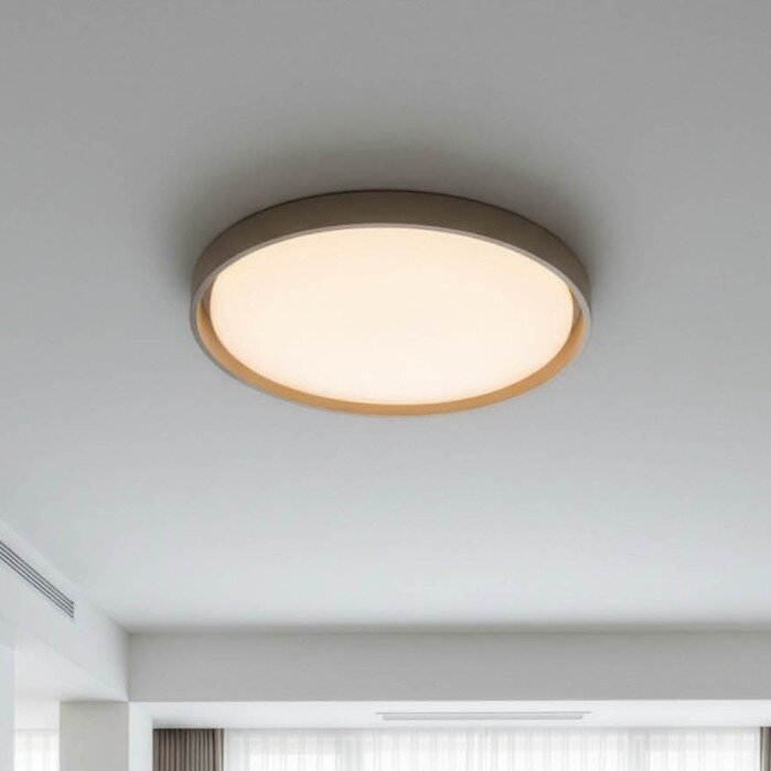 LED Ceiling Light, 36W, White/Taupe, CCT Light 5