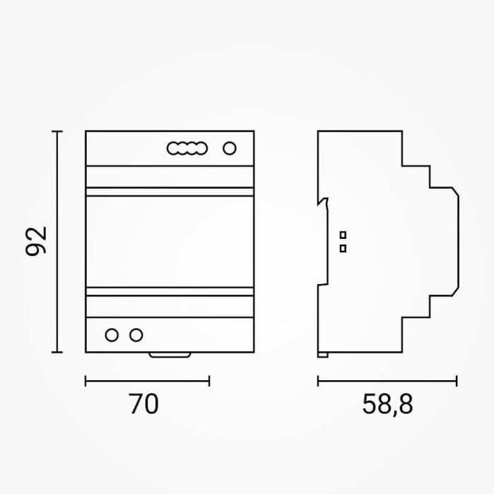 Ultra Slim DIN Rail Power Supply, 100W, 12V, 8.33A 3