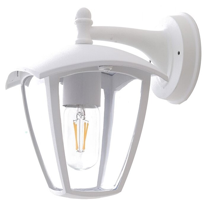 LED Wall Light, Down, Matt White