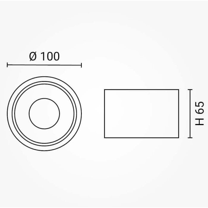 LED lubų šviestuvas, 10W, baltas, neutrali balta šviesa 4 LED lubų šviestuvas, 10W, baltas, neutrali balta šviesa 4