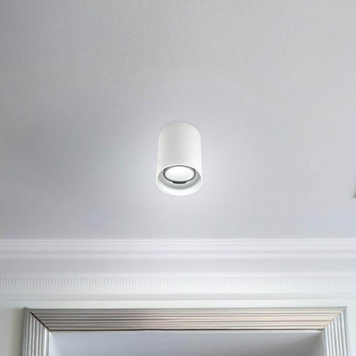 LED taškinis šviestuvas, 10W, apvalus, plastikinis, baltas 3
