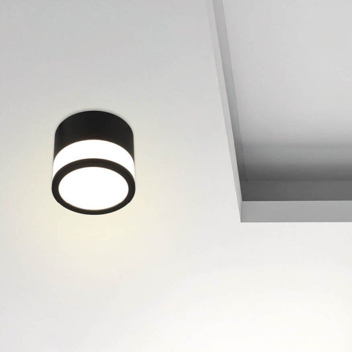LED Surface Downlight, 12W, Round, Black 3