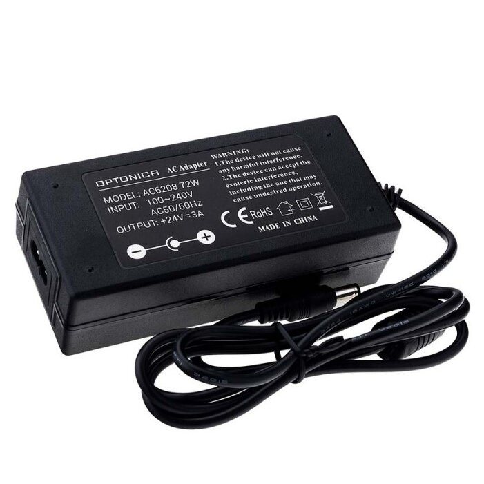 LED Power Supply, 24V, 72W, 3 Years Warranty, with AC Plug 2