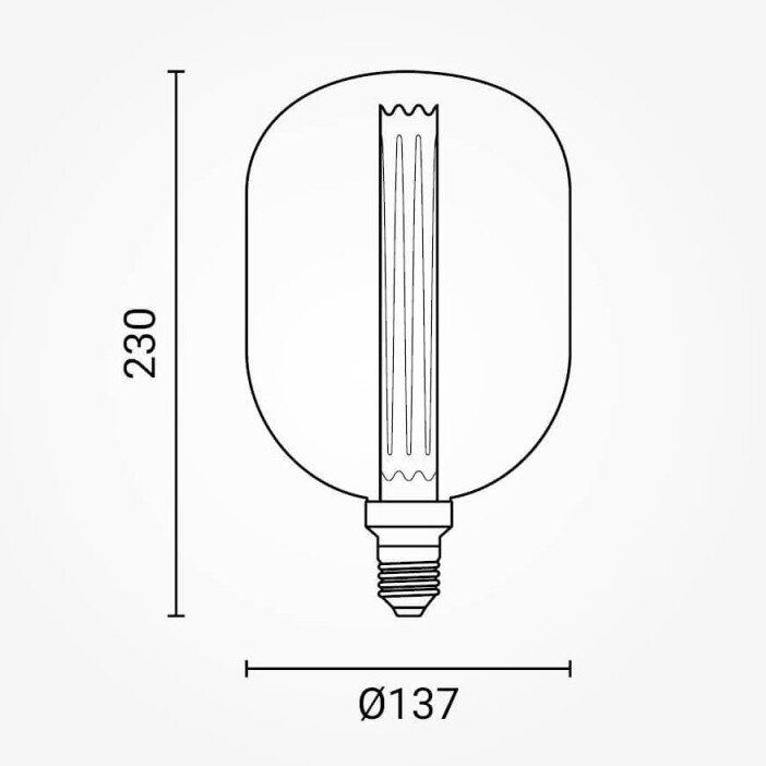 LED lemputė E27 3W, gintarinė, šilta balta šviesa 6