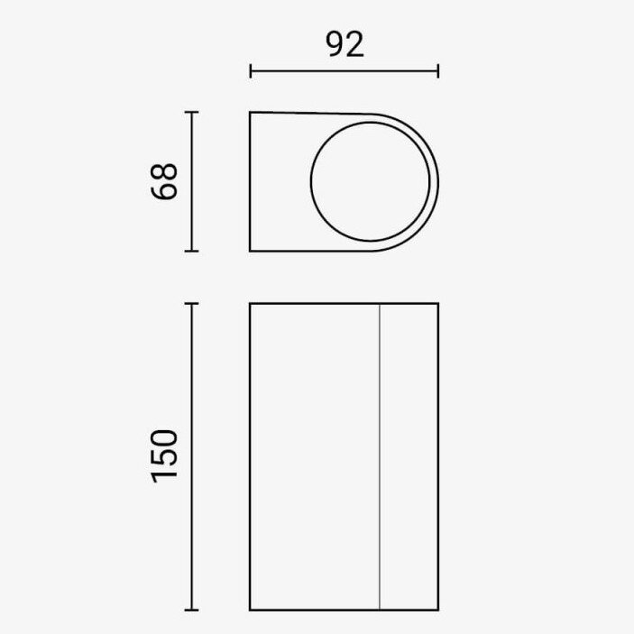 LED Wall Lamp, Polished Metal, 2 Sockets, Max 35W 2