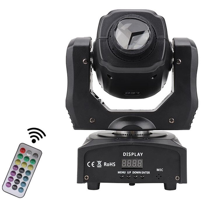 LED Spot Moving Head, 30W, Remote Control