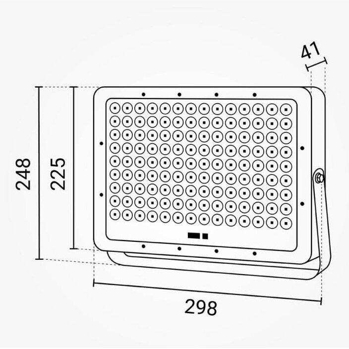 LED prožektorius, pilkas, su saulės baterija, 40W, šalta balta šviesa 3