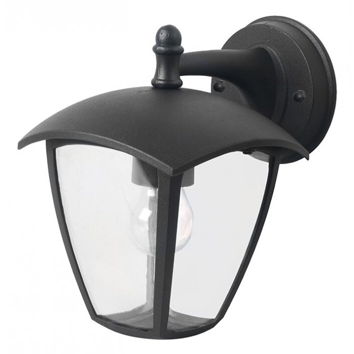 LED Wall Light, Down, Matt Black