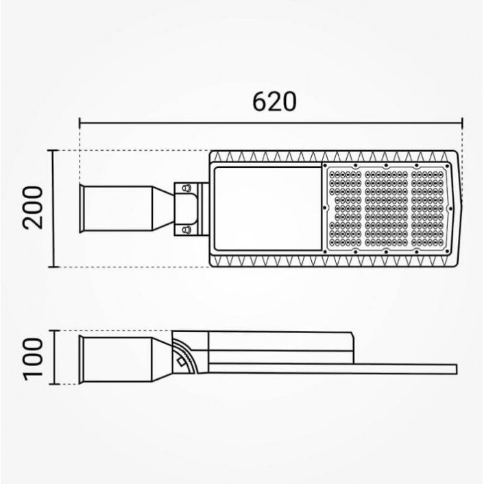 LED Street Light, 150Lm/W, 120W, White Light 3