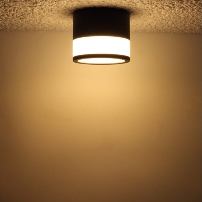 LED Surface Downlight, 12W, Round, Black 2