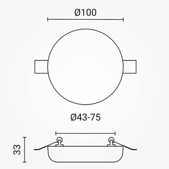 LED Slim Mini Panel, Round, 9W, CCT 6