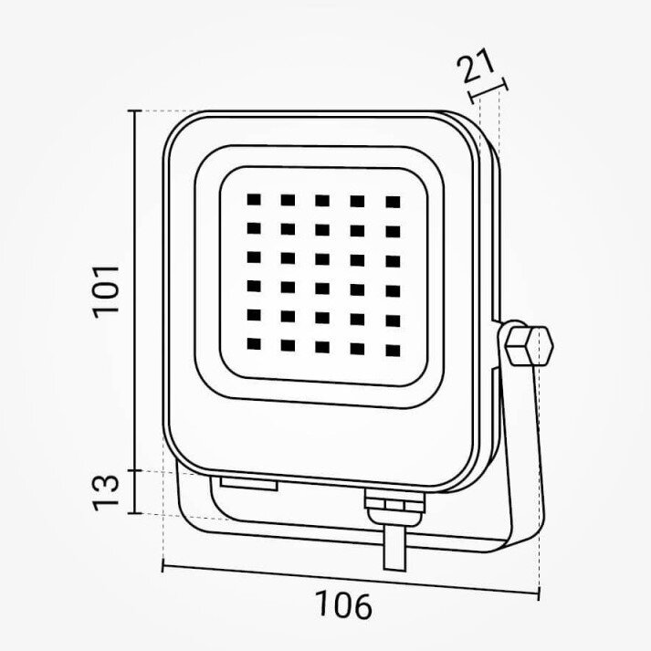 LED prožektorius, juodas, 10W, RGB 2