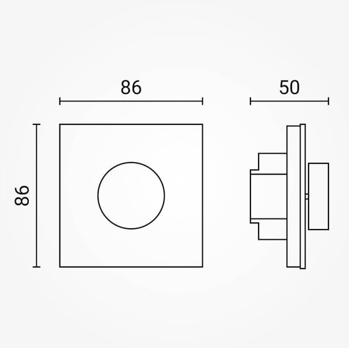 LED Dimmer Wall Console, Rotary, White, 5 Years Warranty 3