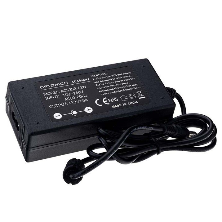 LED Power Supply, 12V, 72W, 3 Years Warranty, with AC Plug 2
