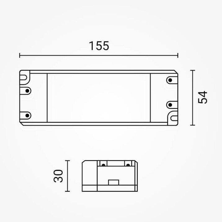 LED maitinimo šaltinis, 24V, 60W, 3 metai garantija, plastiko korpusas 2