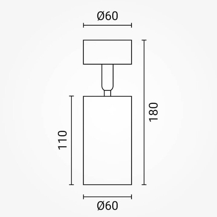 LED Spotlight Fixture, Single Head, White 1