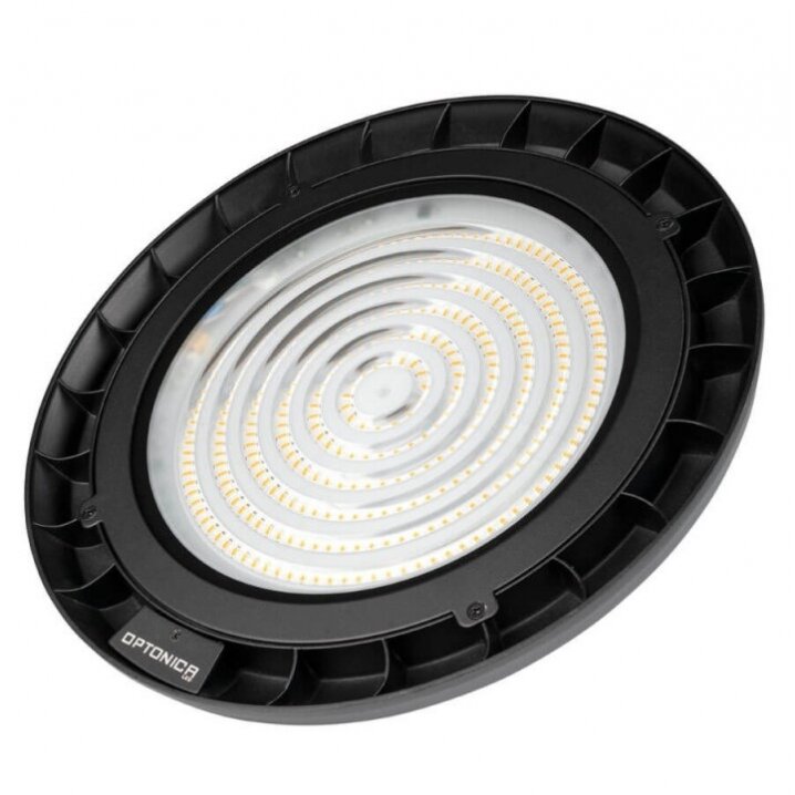 LED Ufo aukštuminis šviestuvas, 90°, stiklinis, 100Lm/W, 200W, neutrali balta šviesa 3 LED Ufo aukštuminis šviestuvas, 90°, stiklinis, 100Lm/W, 200W, neutrali balta šviesa 3