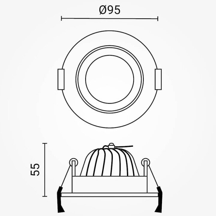 LED Downlight, Round, Rotatable, 8W, White Light 4