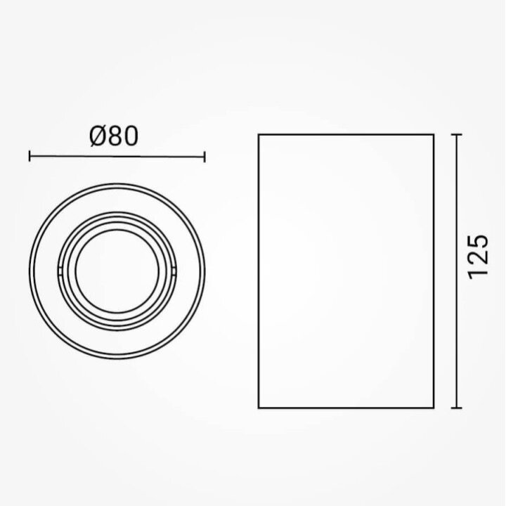 LED taškinis šviestuvas, 10W, apvalus, plastikinis, juodas 5