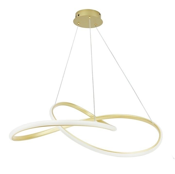 LED Pendant Lamp, 30W, Satin Gold, Warm Light 1