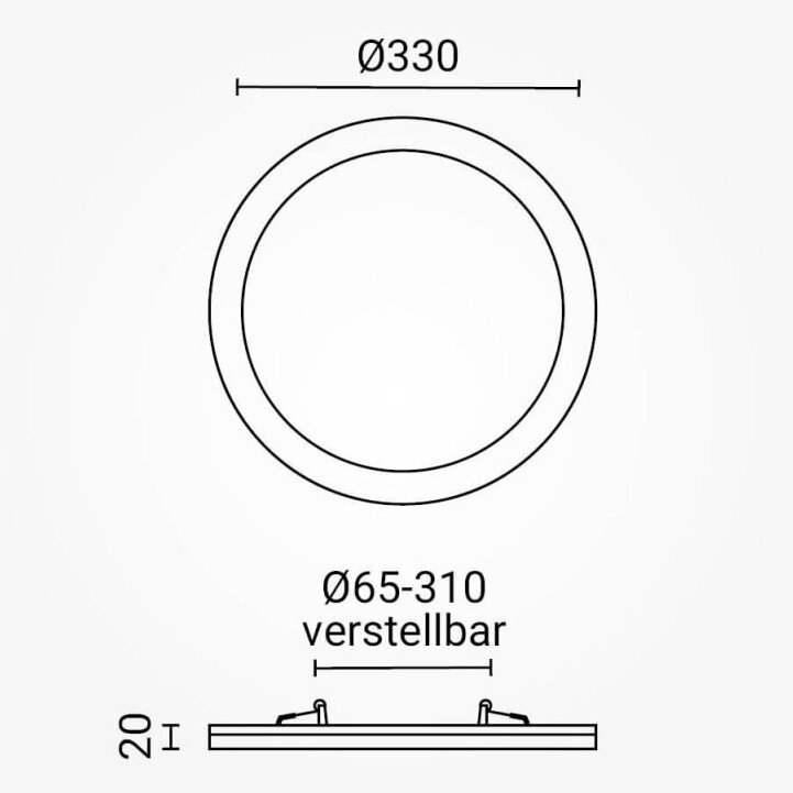 LED paviršinė panelė, apvali, plona, 30W, CCT šviesa 5