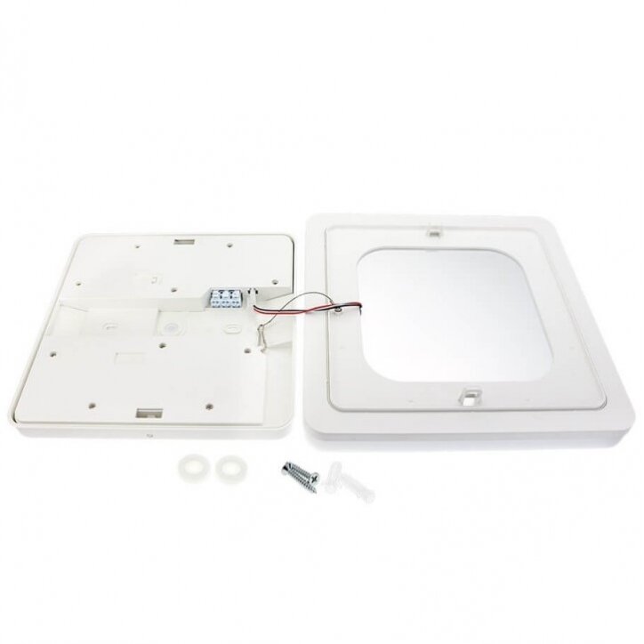 LED Ceiling Light, Square, 24W, CCT 3000K-6000K 2