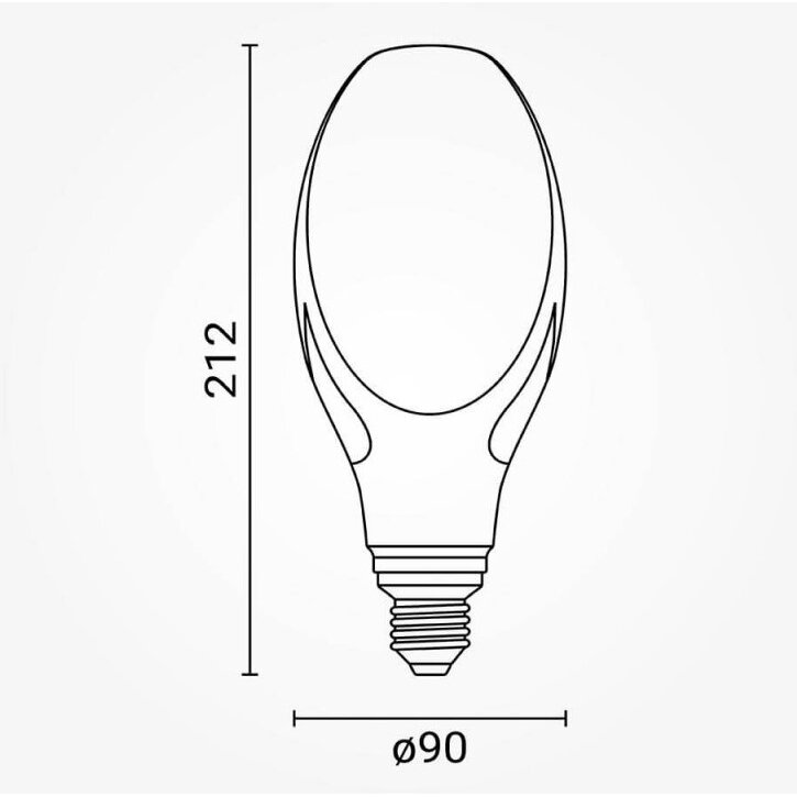 LED lemputė E27 40W, neutrali balta šviesa 1