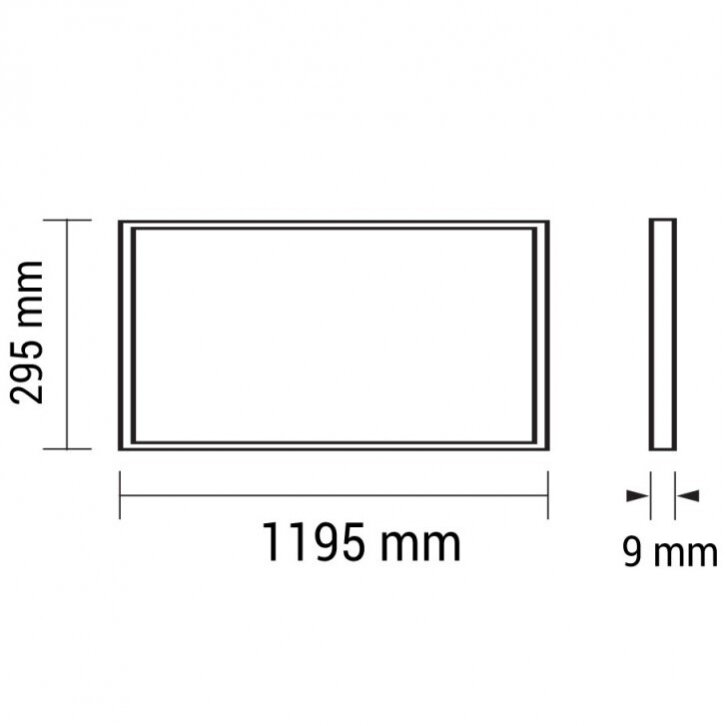 LED panelė, 120x30, 36W, neutrali balta šviesa 3