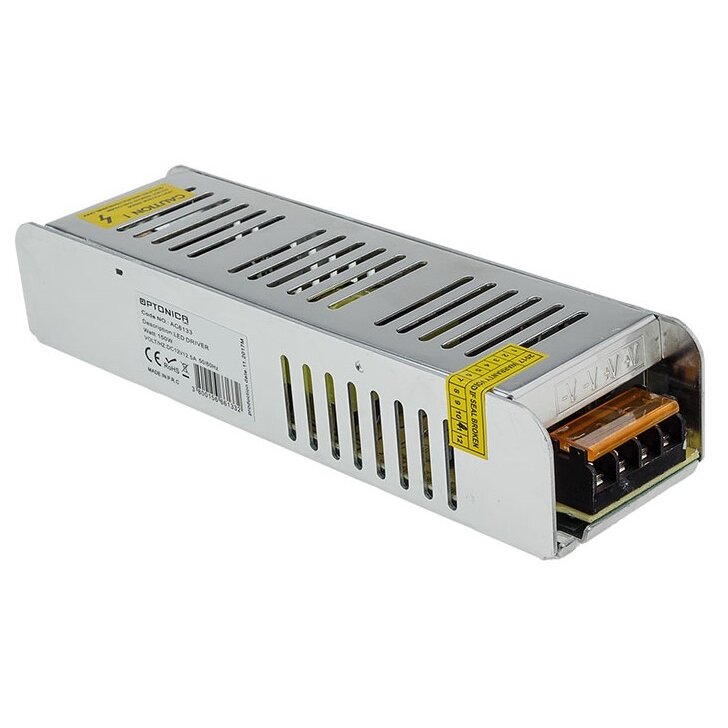 LED juostos maitinimo šaltinis, 24V, 150W, plonas