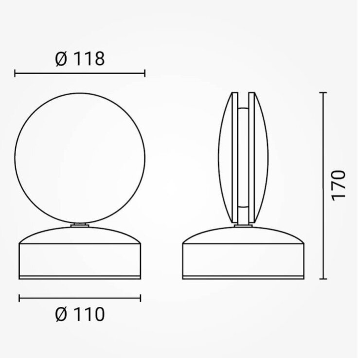 LED Wall Light, Black, 9W, Warm Light 4