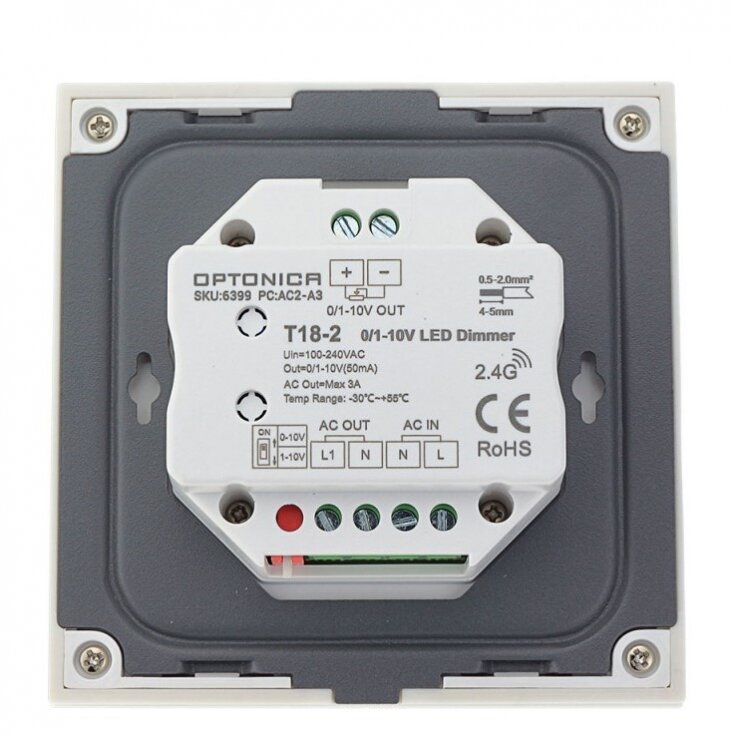 LED Dimmer Wall Console, Rotary, White, 5 Years Warranty 2