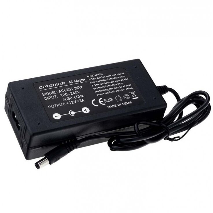 LED Power Supply, 12V, 36W, 3 Years Warranty, with AC Plug 2